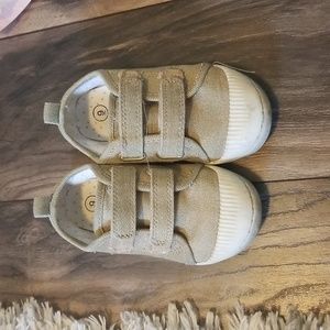 Cat & Jack velcro sneakers, toddler 9, Gold shimmer